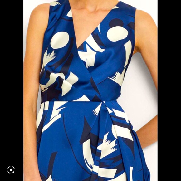 NWT Lauren Ralph Lauren Abstract Midi Dress Size 10 - Picture 5 of 8